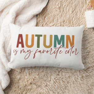 Autumn Is My Favourite Colour Lumbar Cushion