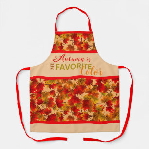 Autumn is My Favourite Colour   Maple Leaves Apron