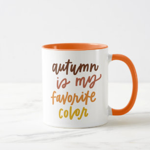 "Autumn Is My Favourite Colour" Mug