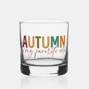 Autumn Is My Favourite Colour Whiskey Glass