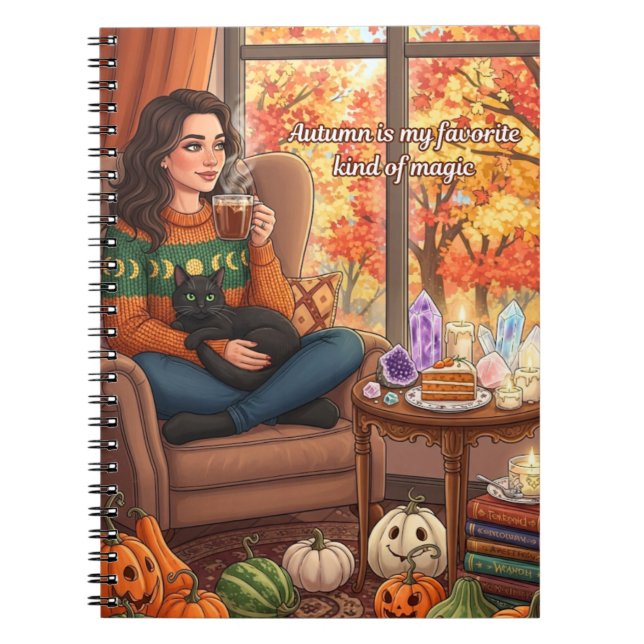 "Autumn is my Favourite" Fall Notebook (Front)
