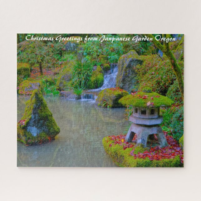 Autumn Japanese Garden Oregon. Jigsaw Puzzle (Horizontal)