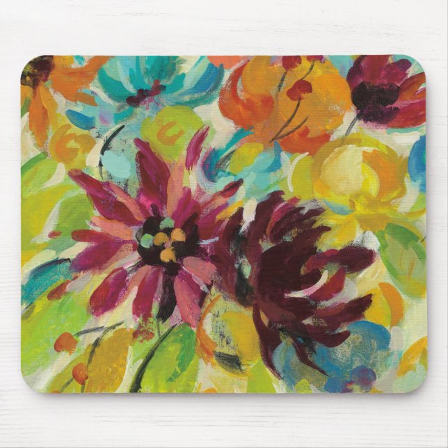 Autumn Joy Flowers Mouse Mat (Front)