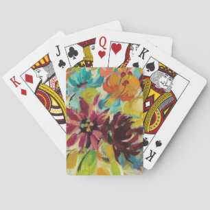 Autumn Joy Flowers Playing Cards