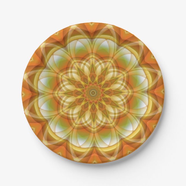 Autumn Kaleidoscope  Paper Plate (Front)