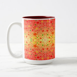 Autumn Kaleidoscope  Two-Tone Coffee Mug