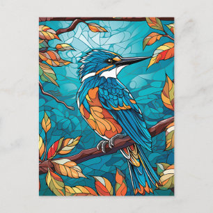 Autumn Kingfisher Postcard