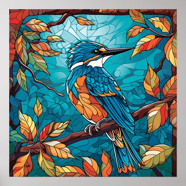 Autumn Kingfisher Poster (Front)