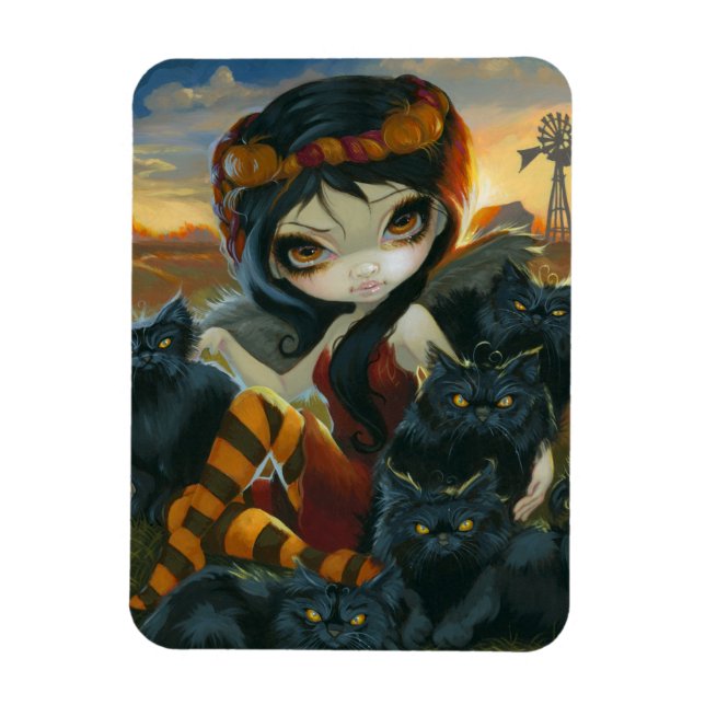 "Autumn Kitties" Flex Magnet (Vertical)