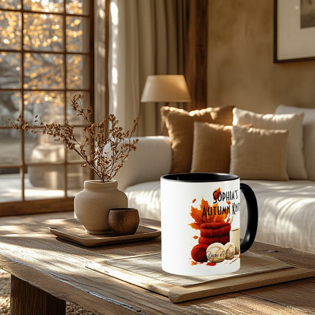Autumn Knits Mug – Cosy Yarn & Coffee Vibes (Creator Uploaded)