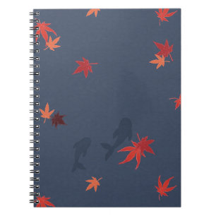 Autumn Koi - blue Notebook