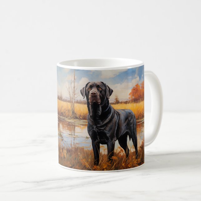 Autumn Labrador retriever Coffee Mug (Front Right)
