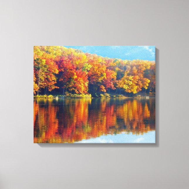 Autumn Lake Canvas Print (Front)