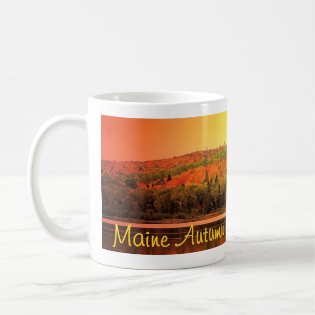 autumn lake coffee mug (Left)