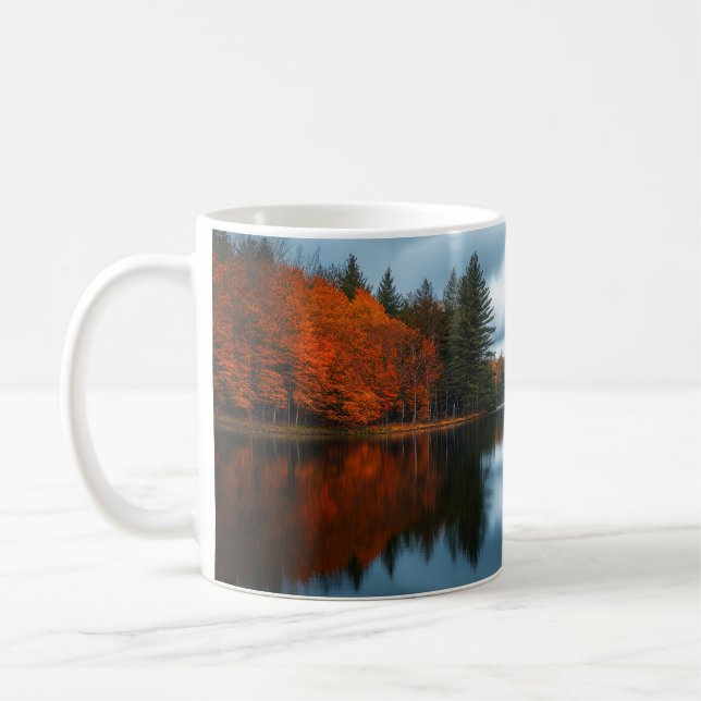 Autumn Lake Coffee Mug (Left)