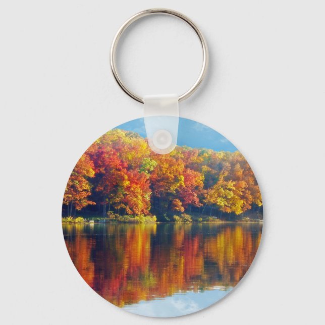Autumn Lake Key Ring (Front)