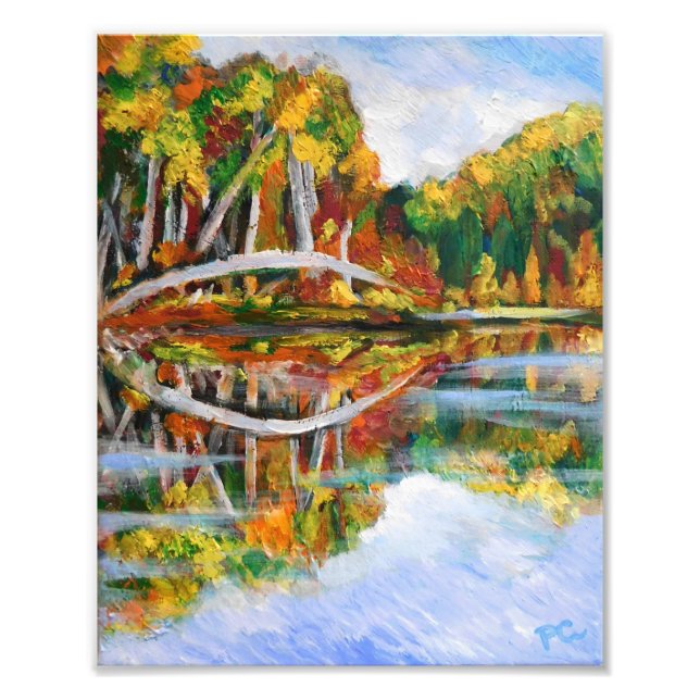 Autumn Lake Photo Print (Front)