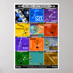 Autumn Lake ROBO-STEREO Recod Album Poster