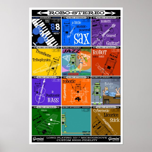 Autumn Lake ROBO-STEREO Recod Album Poster (Front)