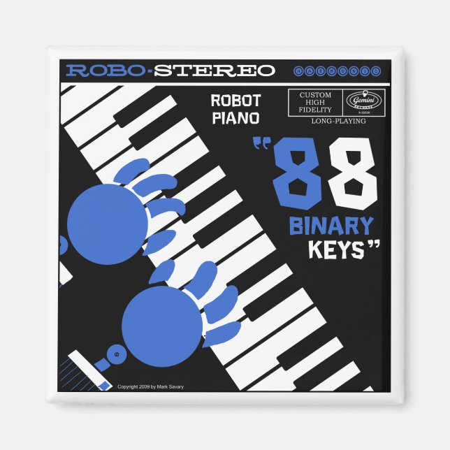 Autumn Lake "ROBOT PIANO" Magnet (Front)