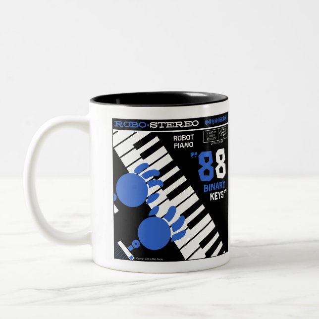 Autumn Lake "ROBOT PIANO" Mug (Left)