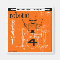 Autumn Lake "ROBOTIC BEAT LP" Magnet