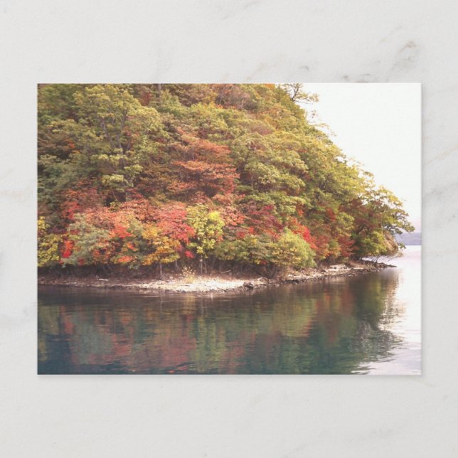 Autumn, Lake Toya, Hokkaido Postcard (Front)