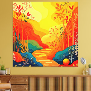 Autumn Landscape Art Canvas Print