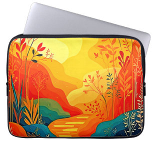 Autumn Landscape Art Laptop Sleeve