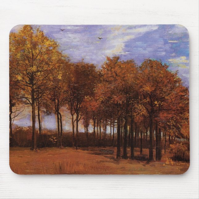 Autumn Landscape by Vincent van Gogh Mouse Mat (Front)