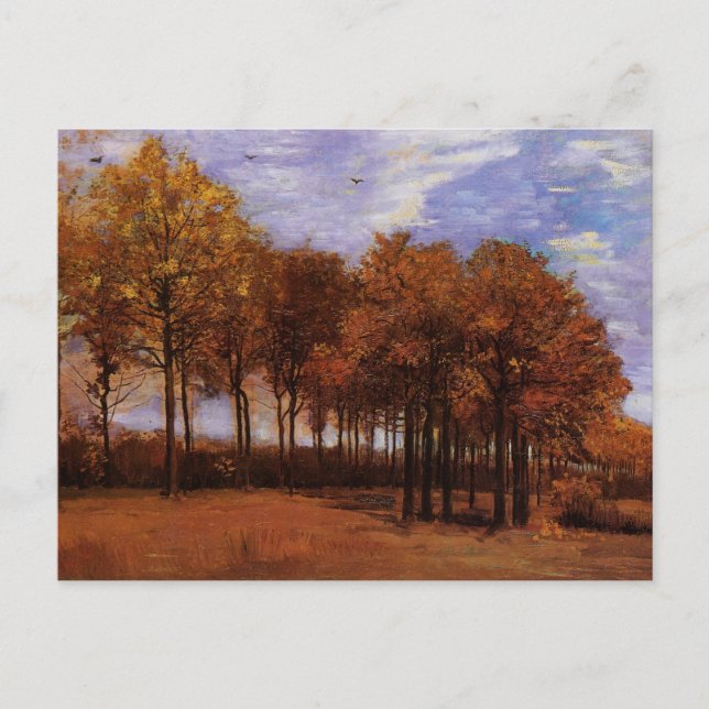 Autumn Landscape by Vincent van Gogh Postcard (Front)