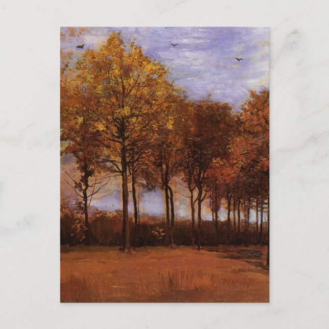Autumn Landscape by Vincent van Gogh Postcard (Front)