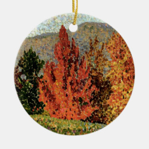 Autumn Landscape, c.1903 (oil on canvas) Ceramic Tree Decoration