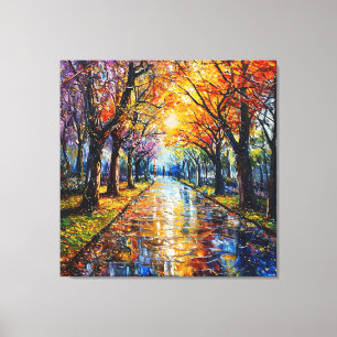 Autumn landscape canvas print