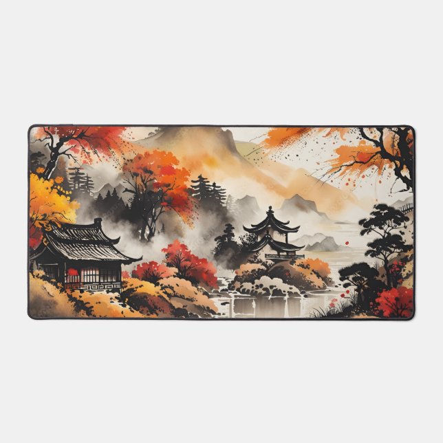 Autumn landscape desk mat (Front)