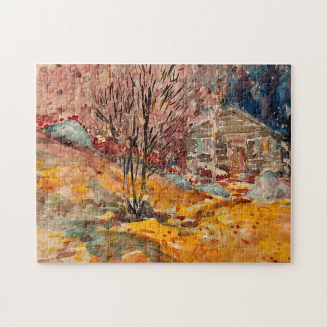 Autumn Landscape | George Luks Jigsaw Puzzle (Horizontal)
