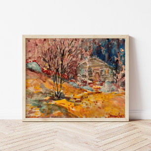 Autumn Landscape George Luks Poster