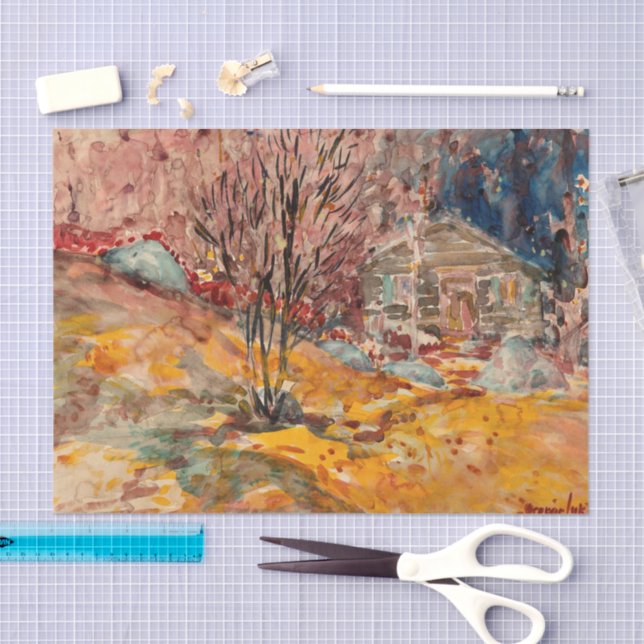 Autumn Landscape | George Luks Tissue Paper (Craft)