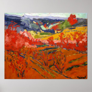 Autumn Landscape Maurice de Vlaminck Poster