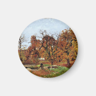 Autumn Landscape, Near Pontoise, Magnet