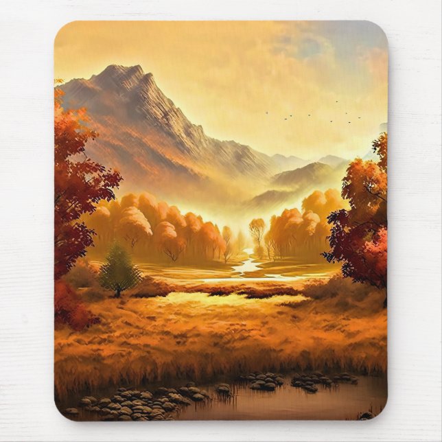 Autumn Landscape Painting-68754 Mouse Mat (Front)