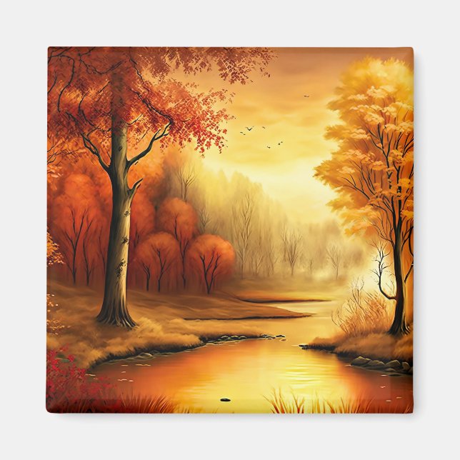Autumn Landscape Painting-87546 Magnet (Front)