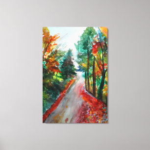 Autumn Landscape Single Canvas Print