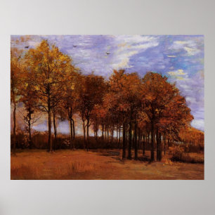 Autumn landscape, Vincent van Gogh Poster
