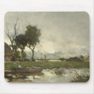Autumn Landscape (Vintage Dutch Art) (Netherlands) Mouse Mat