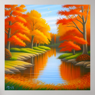 🍂 Autumn Landscape Wall Art For Cosy Home Decor 