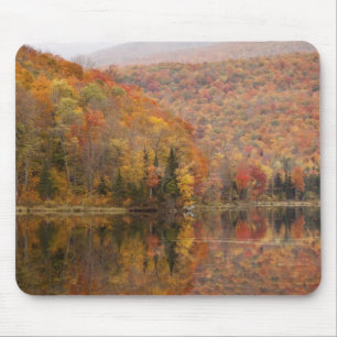 Autumn landscape with lake, Vermont, USA 2 Mouse Mat