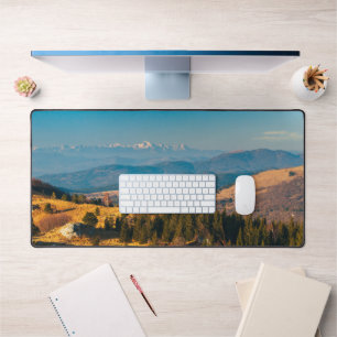 Autumn landscape with mountain Triglav Desk Mat