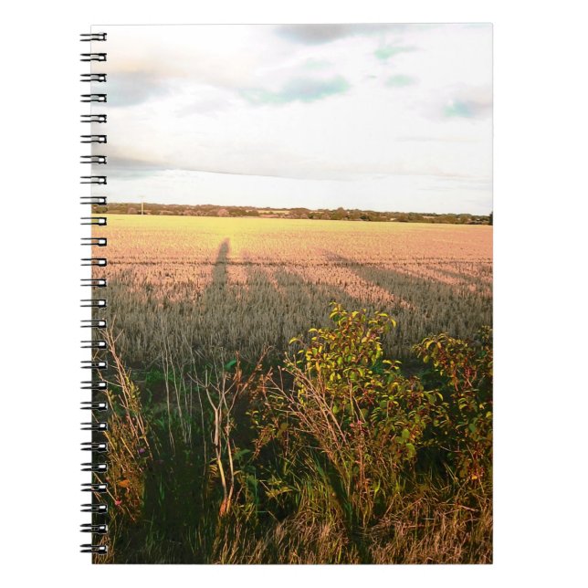 Autumn landscape with rustic colours photo art notebook (Front)