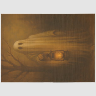 Autumn Lantern Ghost Whimsical Gothic Halloween Tissue Paper